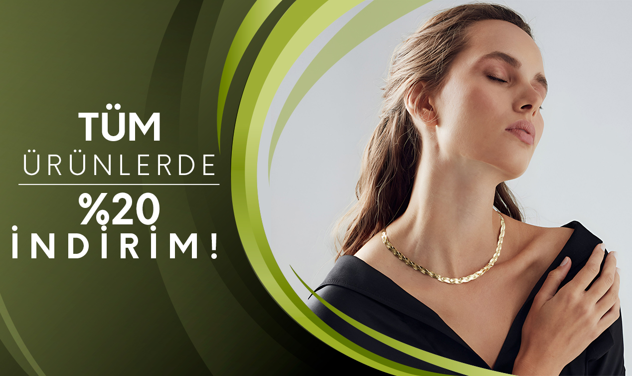 Tüm Ürünlerde %20 İndirim