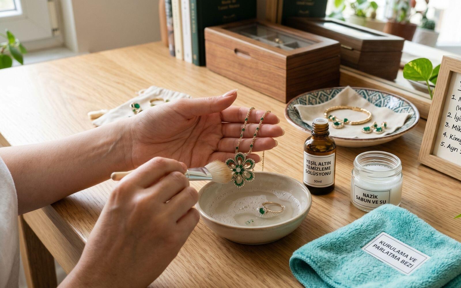 Yeşil Altın Takı Bakımı: Parlaklığını Korumak İçin İpuçları